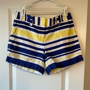 Vineyard Vines Blue and Yellow striped shorts